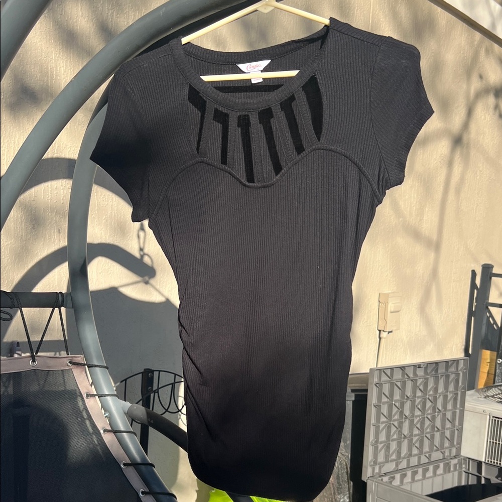 Candie's Black Knit Top